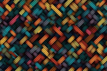 Aufkleber - diagonal multicolored pattern background. generative ai