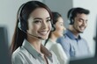 © AI Farm - Professional Asian call center team providing excellent customer service with a friendly service mindset. Generative AI