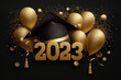 Graduation greeting 2023 3D design. AI Generated.