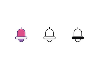 Bell icon vector stock.