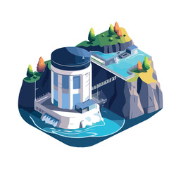 Poster - hydroelectric plant ecology generator