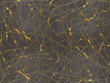 Goldene Linien abstrakt auf grauem Hintergrund