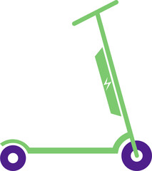 Wall Mural - Electric scooter vehicle icon illustration