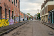 © Austockphoto - Fitzroy urban scene with one distant person walking away