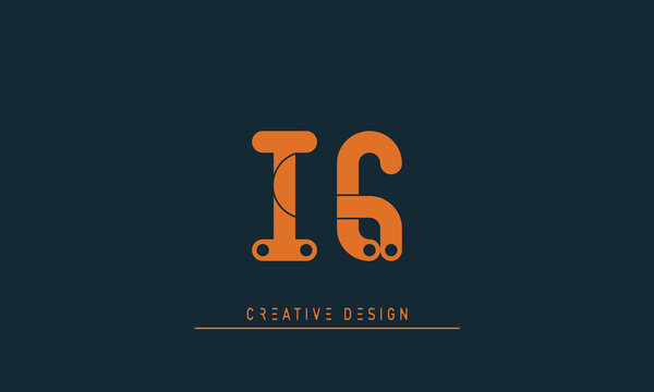 Alphabet letters Initials Monogram logo IC , CI
