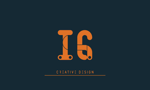 Alphabet letters Initials Monogram logo IE , EI