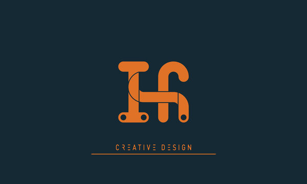 Alphabet letters Initials Monogram logo IF , FI