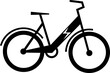 Electric bicycle vehicle icon illustration