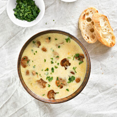 Wall Mural - Creamy mushroom soup