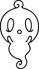 Naklejka na meble cute halloween ghost