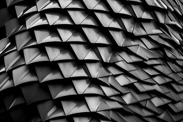 Poster - Abstract patterns monochrome background. High resolution black and white image