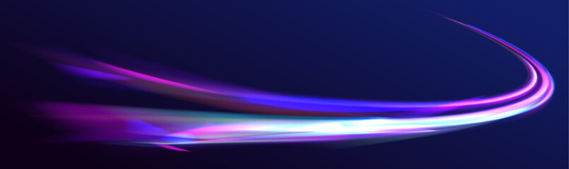 Poster - Abstract futuristic background with glowing light effect.Vector illustration