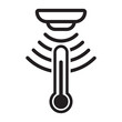 Temperature sensor icon. vector illustration