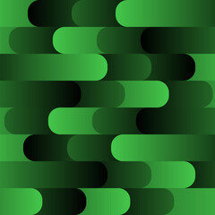 Leinwandbilder - Green Colored Pattern with Stripes and Gradients. Technology Background. Abstract Modern Digital Bg. Vector Illustration
