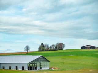 Poster - Landwirtschaftliche Lagerhalle