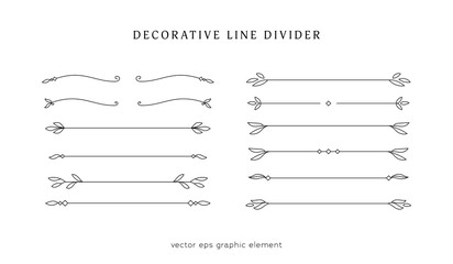 decorative line divider border graphic element collection