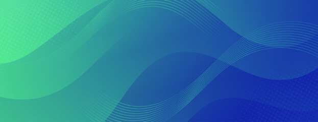Abstract Gradient green blue liquid background. Modern background design. Dynamic Waves. Fluid shapes composition. Fit for website, banners, brochure, posters