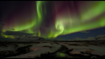 Wall Mural - Northern Lights Adventure