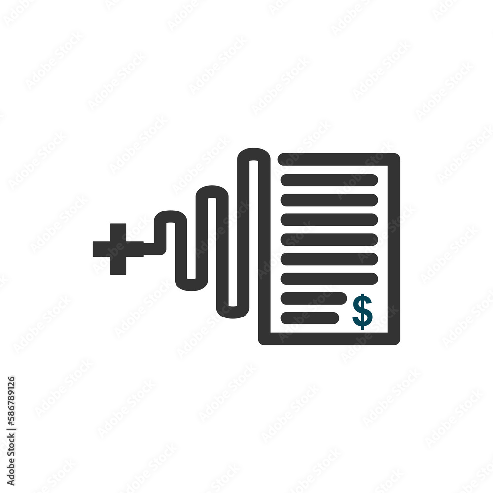 medical billing logo template Icon Illustration Brand Identity. Isolated and flat illustration. Vector graphic