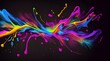 © Allister - Neon art colourful splatter of paint