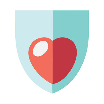 Love symbol icon heart shape design sign
