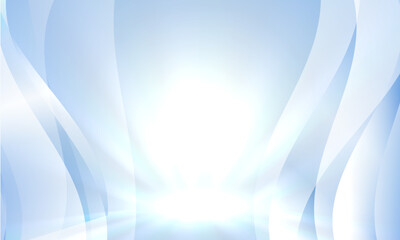 Wall Mural - blue light glowing abstract background