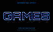 game light glowing neon led graphic style editable text effect	