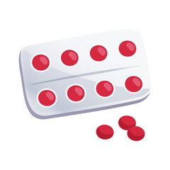 Sticker - Pills Flat Icon