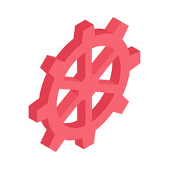 Sticker - Gear Isometric Icon