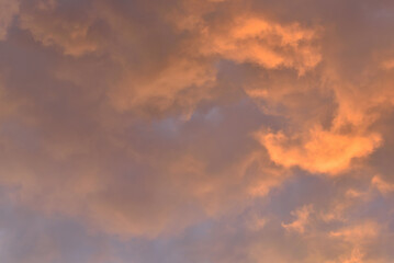 Wall Mural - Amazing clouds in the sky during sunset, natural background