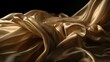© legendexpert - silk golden abstract fabric background, generative AI
