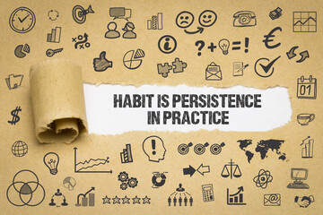 Poster - habit is persistence in practice	