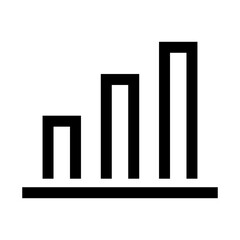 Aufkleber - Simple bar chart. Statistical data and analysis. Vector.