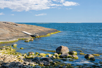 Wall Mural - Coastal view of The Island Lokgrund in summer, Kirkkonummi, Finland