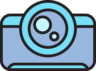 digital camera icon illustration