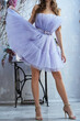 © Fotoproff - A girl in a stylish lilac dress, body part.