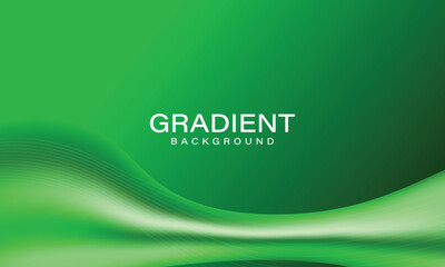 Poster - Abstract vibrant gradient background in green tones