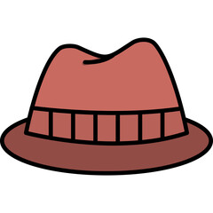 Sticker - Fedora Hat Icon