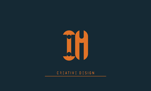 Alphabet letters Initials Monogram logo IM , MI