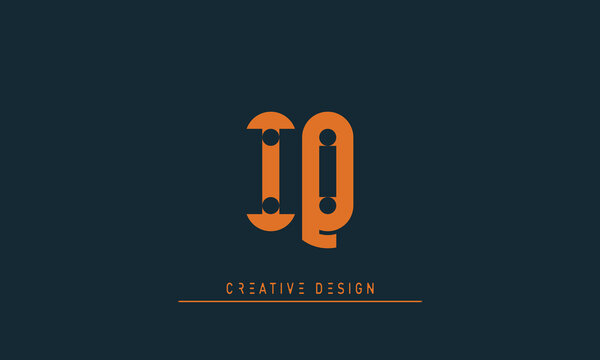 Alphabet letters Initials Monogram logo IQ , QI