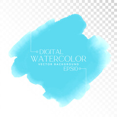 Wall Mural - Vector digital watercolor brush stain. Colorful painted stroke for backdrop. Artistic painted background.