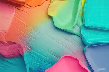 Poster - vibrant and colorful paint splatter. Generative AI