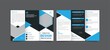 © freelancemoment - Tri fold brochure design with circle, corporate business template for tri fold flyer. Brochure design, brochure template, Business booklet, catalog, magazine, magnetic, design