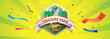 © hoppa - treasure hunt party banner poster