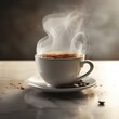 cup of freshly hot kona coffee