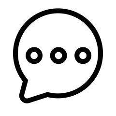 Poster - Simple balloon icons. Chat and talk. Vectors.