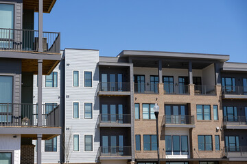 Wall Mural - Modern apartment building exterior details