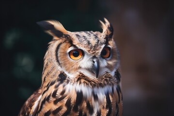 Sticker - Picture of a Lovely Owl. Generative AI