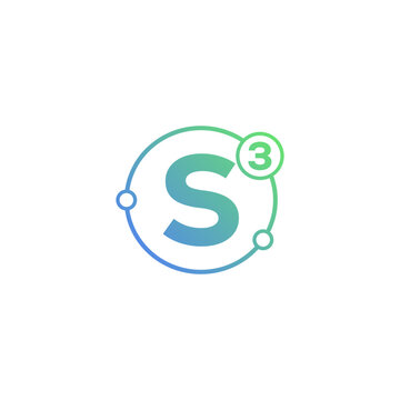 s3 logo design. vector illustration.