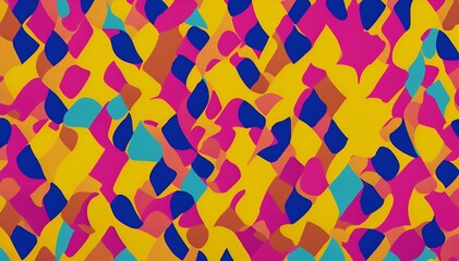 colourful abstract shapes as a background, 70s vibes | Generative Ai